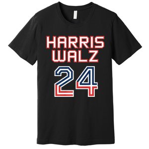 Harris Walz 2024 Patriotic Basketball Political Sports Premium Premium T-Shirt