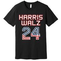 Harris Walz 2024 Patriotic Basketball Political Sports Premium Premium T-Shirt