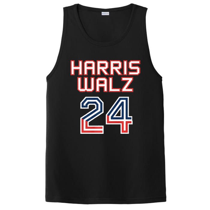 Harris Walz 2024 Patriotic Basketball Political Sports Premium PosiCharge Competitor Tank