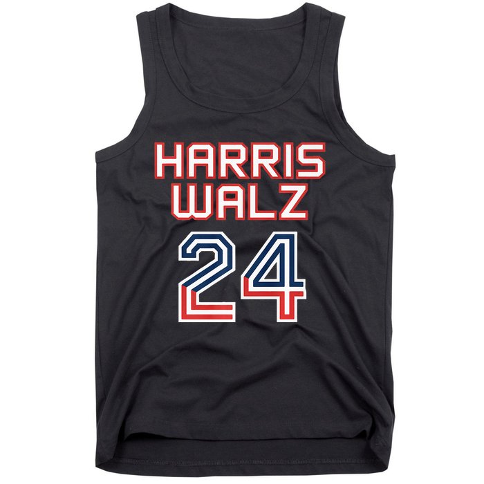 Harris Walz 2024 Patriotic Basketball Political Sports Premium Tank Top