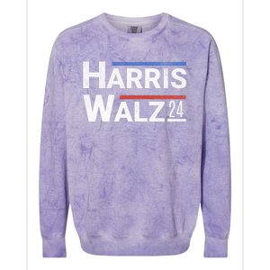 Harris Walz 24 Colorblast Crewneck Sweatshirt