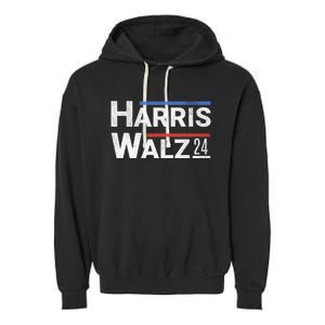 Harris Walz 24 Garment-Dyed Fleece Hoodie