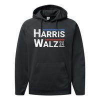 Harris Walz 24 Performance Fleece Hoodie