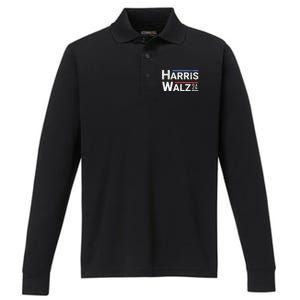 Harris Walz 24 Performance Long Sleeve Polo