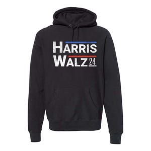 Harris Walz 24 Premium Hoodie