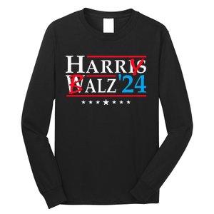 Harris Walz 2024 Funny Harry Balz To The Walz Election Vote Long Sleeve Shirt