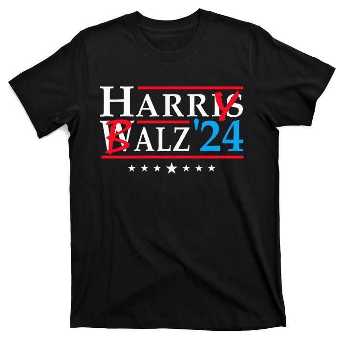 Harris Walz 2024 Funny Harry Balz To The Walz Election Vote T-Shirt