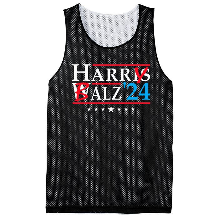 Harris Walz 2024 Funny Harry Balz To The Walz Election Vote Mesh Reversible Basketball Jersey Tank