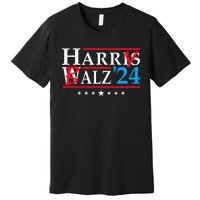 Harris Walz 2024 Funny Harry Balz To The Walz Election Vote Premium T-Shirt