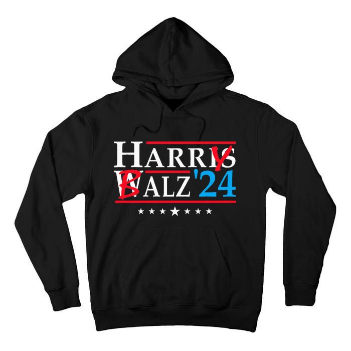 Harris Walz 2024 Funny Harry Balz To The Walz Election Vote Tall Hoodie