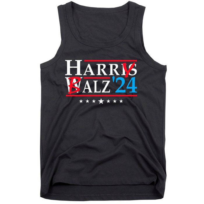 Harris Walz 2024 Funny Harry Balz To The Walz Election Vote Tank Top