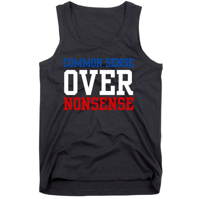 Harris Walz 2024 Common Sense Over Nonsense Tank Top