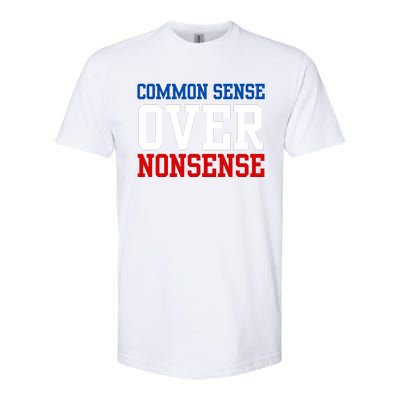 Harris Walz 2024 Common Sense Over Nonsense Softstyle® CVC T-Shirt