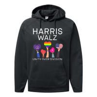 Harris Waltz 2024 Unity Over Division Performance Fleece Hoodie