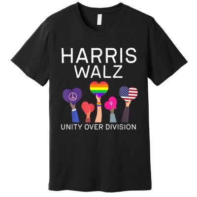 Harris Waltz 2024 Unity Over Division Premium T-Shirt