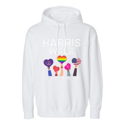 Harris Waltz 2024 Unity Over Division Garment-Dyed Fleece Hoodie