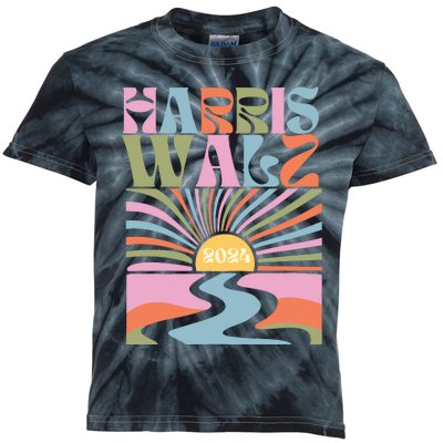 Harris Walz 2024 Kids Tie-Dye T-Shirt