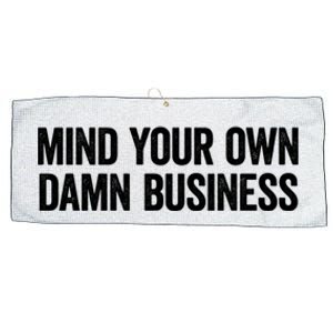 Harris Walz 2024 Mind Your Own Damn Business Large Microfiber Waffle Golf Towel