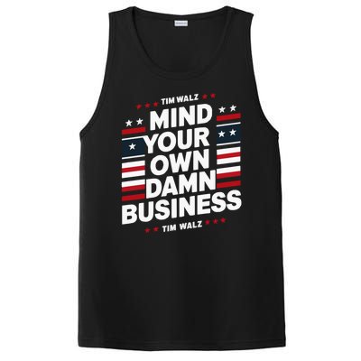 Harris Walz 2024 Mind Your Own Damn Business PosiCharge Competitor Tank