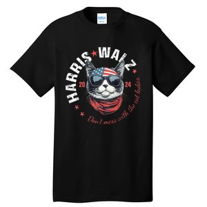 Harris Waltz 2024 Election Us American Flag Tall T-Shirt