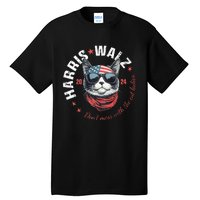 Harris Waltz 2024 Election Us American Flag Tall T-Shirt