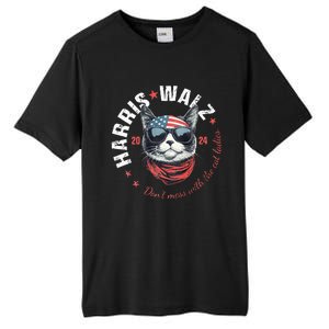 Harris Waltz 2024 Election Us American Flag Tall Fusion ChromaSoft Performance T-Shirt