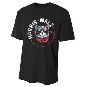 Harris Waltz 2024 Election Us American Flag Performance Sprint T-Shirt