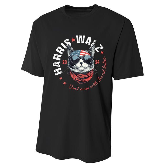 Harris Waltz 2024 Election Us American Flag Performance Sprint T-Shirt