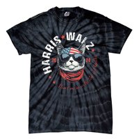 Harris Waltz 2024 Election Us American Flag Tie-Dye T-Shirt