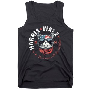 Harris Waltz 2024 Election Us American Flag Tank Top