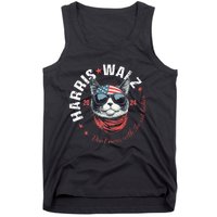 Harris Waltz 2024 Election Us American Flag Tank Top