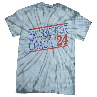 Harris Walz 2024 Election For Democrats Prosecutor Coach 24 Tie-Dye T-Shirt