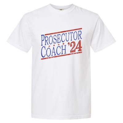 Harris Walz 2024 Election For Democrats Prosecutor Coach 24 Garment-Dyed Heavyweight T-Shirt