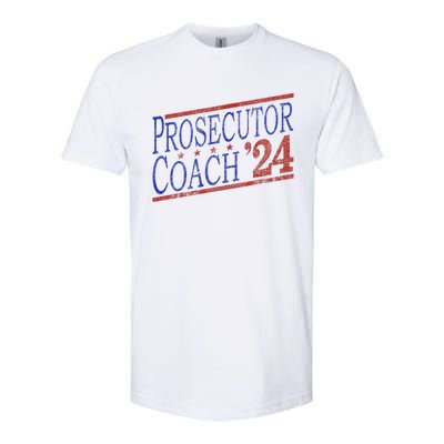 Harris Walz 2024 Election For Democrats Prosecutor Coach 24 Softstyle CVC T-Shirt