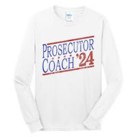 Harris Walz 2024 Election For Democrats Prosecutor Coach 24 Tall Long Sleeve T-Shirt