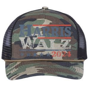 Harris Waltz 2024 Election Kamala Harris Tim Waltz 2024 Retro Rope Trucker Hat Cap