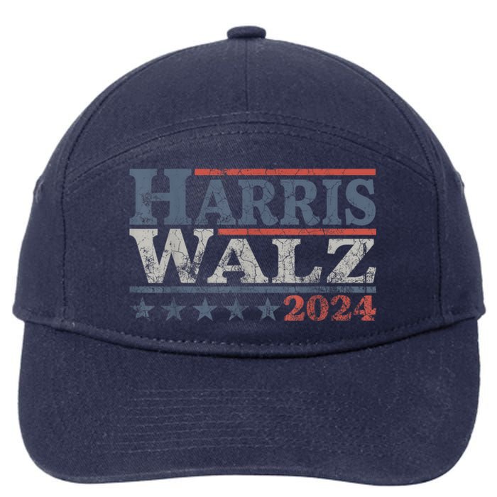 Harris Waltz 2024 Election Kamala Harris Tim Waltz 2024 7-Panel Snapback Hat