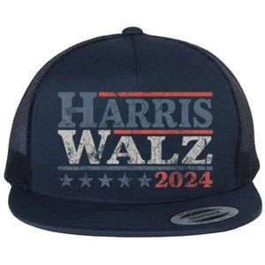 Harris Waltz 2024 Election Kamala Harris Tim Waltz 2024 Flat Bill Trucker Hat