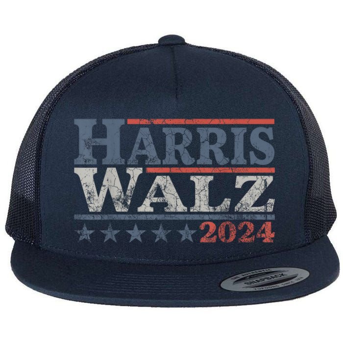 Harris Waltz 2024 Election Kamala Harris Tim Waltz 2024 Flat Bill Trucker Hat