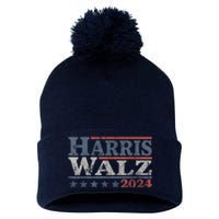 Harris Waltz 2024 Election Kamala Harris Tim Waltz 2024 Pom Pom 12in Knit Beanie