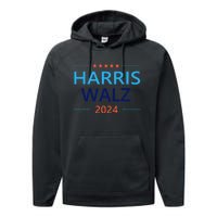 Harris Waltz 2024 For President Election Democrat Performance Fleece Hoodie