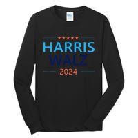 Harris Waltz 2024 For President Election Democrat Tall Long Sleeve T-Shirt