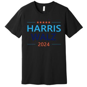 Harris Waltz 2024 For President Election Democrat Premium T-Shirt