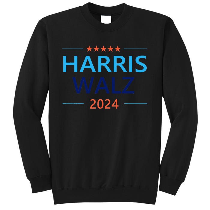 Harris Waltz 2024 For President Election Democrat Tall Sweatshirt