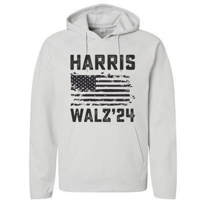 Harris Waltz 2024 Election Kamala Harris Tim Waltz 2024 Performance Fleece Hoodie