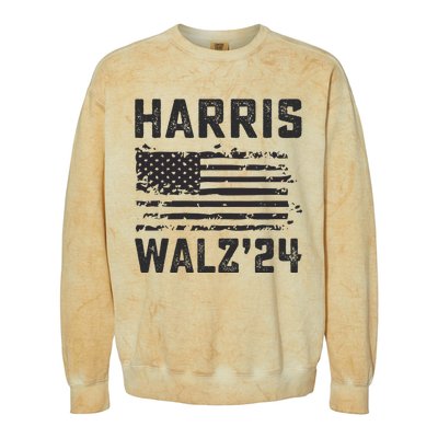 Harris Waltz 2024 Election Kamala Harris Tim Waltz 2024 Colorblast Crewneck Sweatshirt