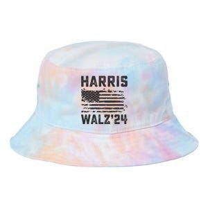 Harris Waltz 2024 Election Kamala Harris Tim Waltz 2024 Tie Dye Newport Bucket Hat