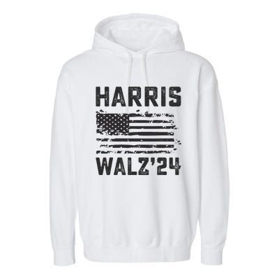 Harris Waltz 2024 Election Kamala Harris Tim Waltz 2024 Garment-Dyed Fleece Hoodie