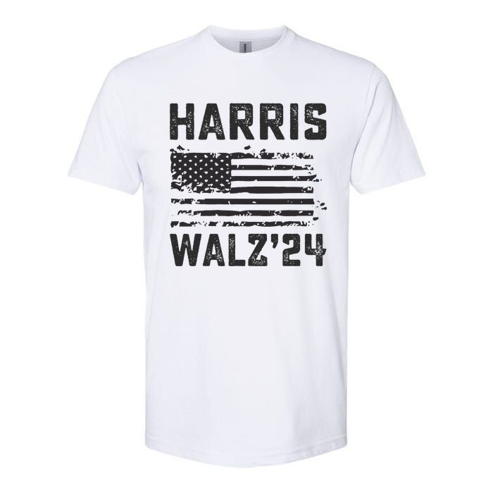 Harris Waltz 2024 Election Kamala Harris Tim Waltz 2024 Softstyle CVC T-Shirt