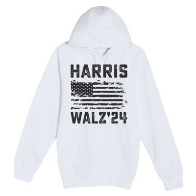 Harris Waltz 2024 Election Kamala Harris Tim Waltz 2024 Premium Pullover Hoodie